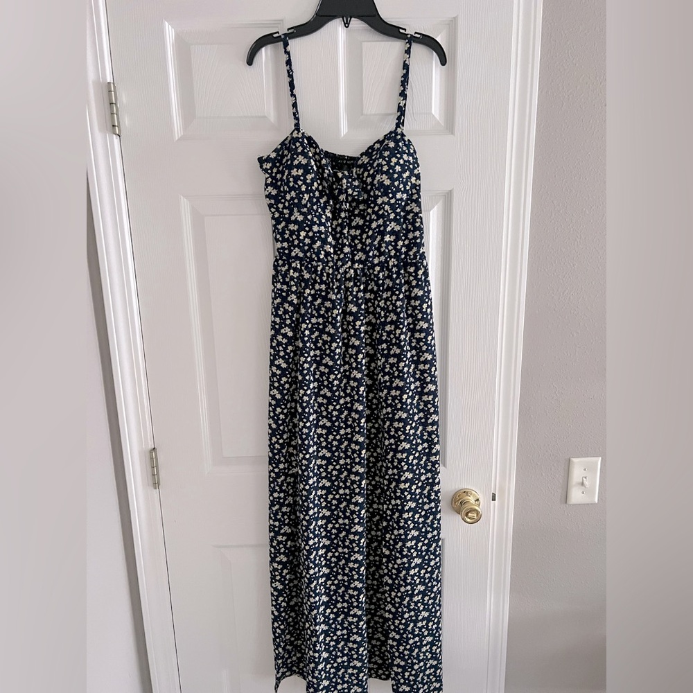 Floral Maxi Dress with Spaghetti Straps